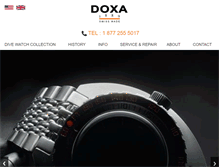 Tablet Screenshot of doxawatches.com