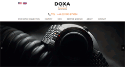 Desktop Screenshot of doxawatches.co.uk